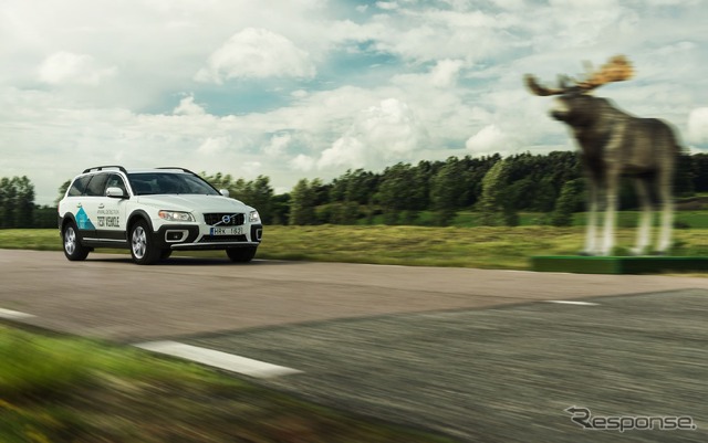 ボルボカーズの「アニマル・ディテクション」（写真はXC70）