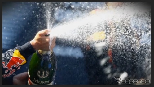 ベッテルが地元GPで初優勝（動画キャプチャ）