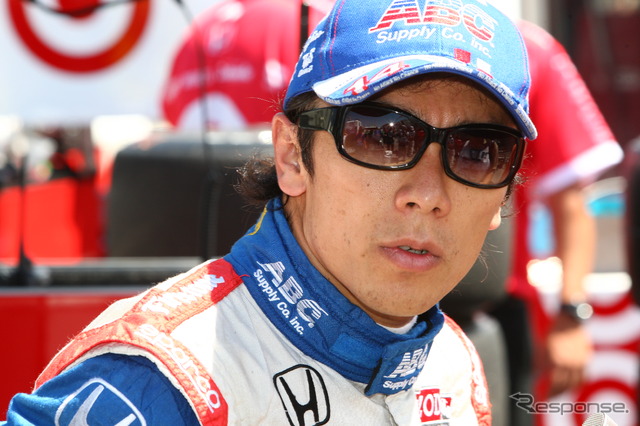 翌日の第13戦での反撃に期待したい佐藤琢磨。写真:IndyCar