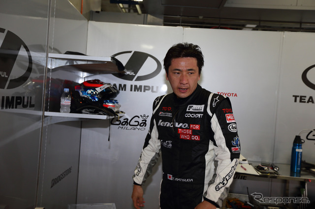 残念ながらガス欠で表彰台を逃した松田次生だが、魅せるレースを演じた。写真：TOYOTA
