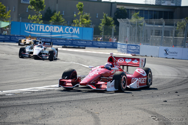 トロノトの「レース2」はディクソン完勝に終始。写真:IndyCar
