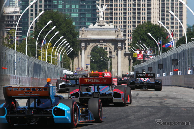 今季のトロント市街地レースはダブルヘッダー開催となった。写真:IndyCar
