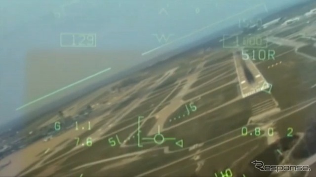 F/A‐18スーパーホーネットの処女飛行(動画キャプチャ)