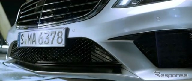 新型メルセデスベンツS63AMGの予告イメージ