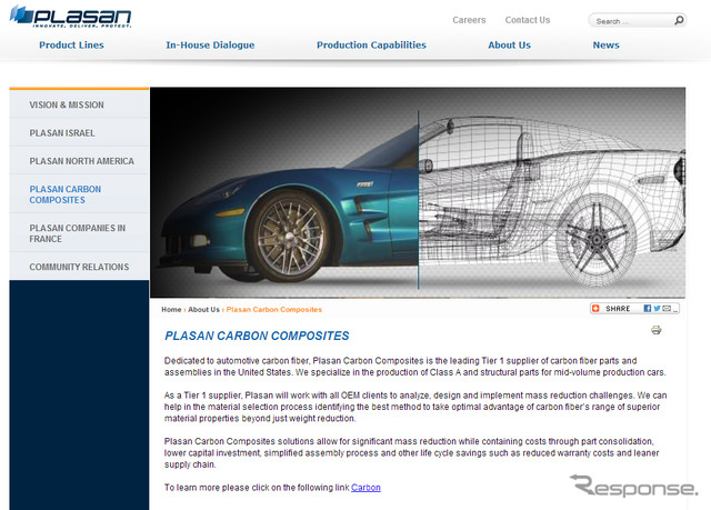 プラサン・カーボン・コンポジット社（webサイト）