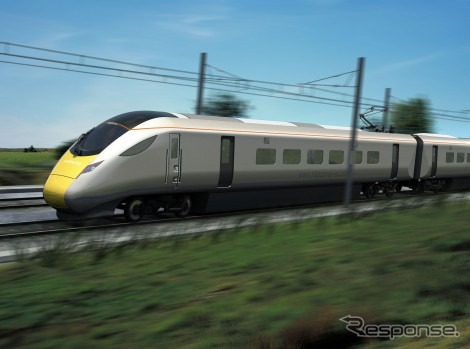 日立が追加受注したクラス800高速車両。今回の追加受注分は全てECMLに投入される。