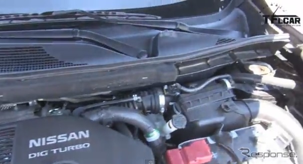 日産ジュークNISMOのエンジン(動画キャプチャ)