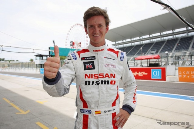 【SUPER GT 第5戦】「本物の鈴鹿に興奮した」ゲーマー出身 ルーカス・オルドネスが合同テストに参加