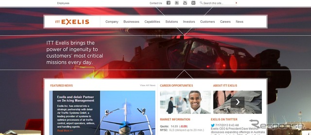 ITT Exelis社webサイト