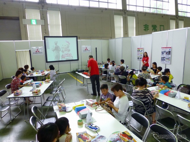 【キッズエンジニア13】燃費に大きな意味を持つ空気抵抗について授業…三菱