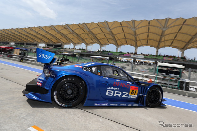 今度こそポールを優勝につなげたいスバルBRZ(写真はセパン戦)。写真:SUBARU/STI