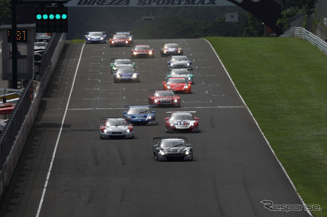 第4戦SUGOのスタートシーン。写真:TOYOTA