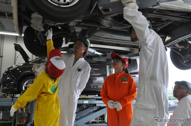 ホンダボディサービス栃木にて開催された環境に優しい工場見学会