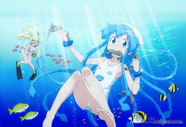 「侵略！？イカ娘」のキャラクターが描かれたフィルム