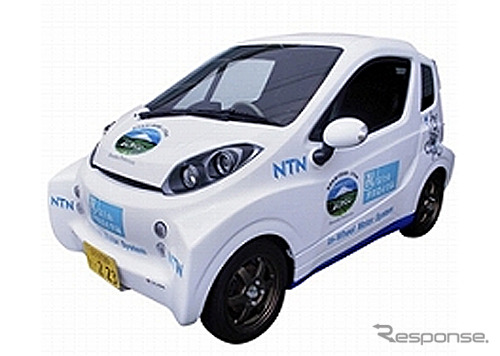 インホイールモータを搭載した二人乗り超小型EV