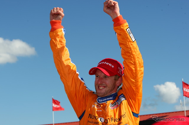 3年目で初優勝、チャーリー・キンボール。写真:IndyCar