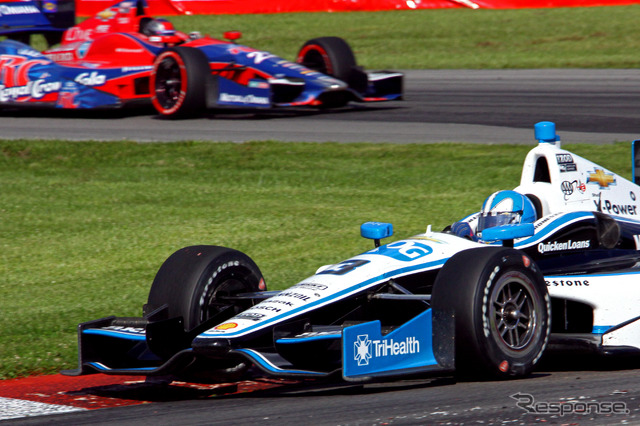ポイント首位のカストロネベスは今回6位。写真:IndyCar