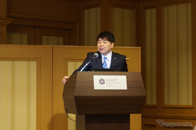 ピアッジオグループジャパンの新井社長(ベスパ 946 発表会)