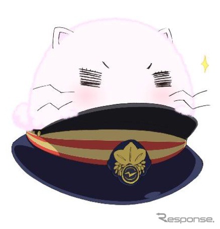 「京急×ももねこ様」のコラボビジュアル。
