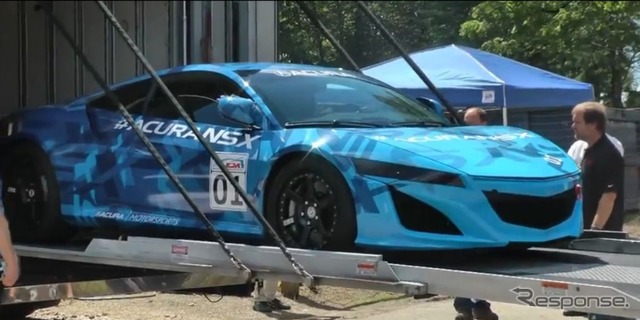 次期アキュラ(ホンダ)NSXのプロトタイプ車