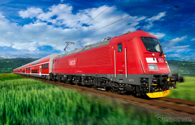 シュコダ・トランスポーテーションがドイツ鉄道向けに製造する2階建て列車編成の電気機関車