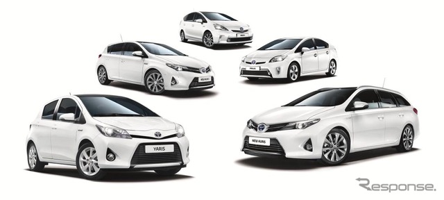 トヨタの欧州ハイブリッド車ラインナップ