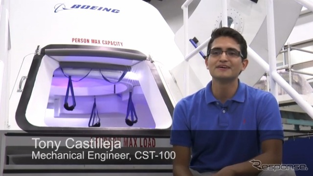 CST-100カプセルのエンジニア達(動画キャプチャ)