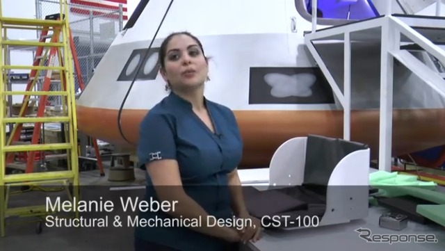 CST-100カプセルのエンジニア達(動画キャプチャ)