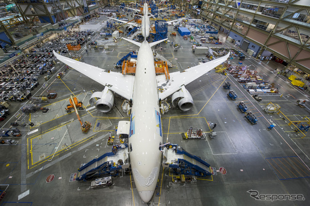 ボーイング787最終組立工場