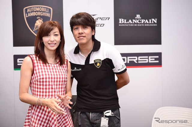 左:吉田由美 右:リュ・シウォン(ランボルギーニ・ブランパン・スーパートロフィオ 第3戦)