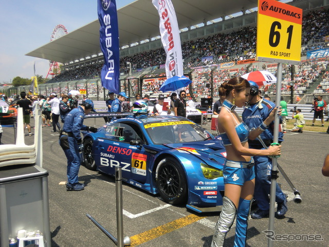 ポール発進だったスバルBRZ。