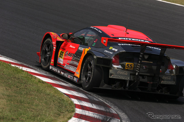 ARTAのCR-ZはGT300クラス3連勝ならず(リタイア)。写真:Honda