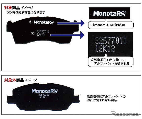 MonotaRO、ブレーキパッドの自主改善を発表