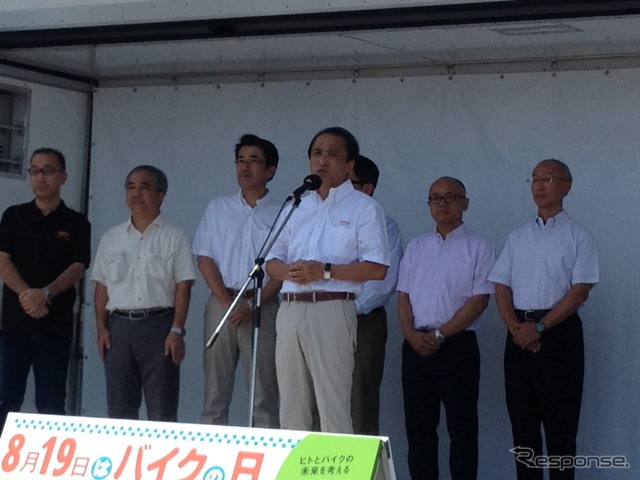 ヤマハ発動機 柳社長（THINK BIKE～ 8月19日はバイクの日 スマイルオン2013）