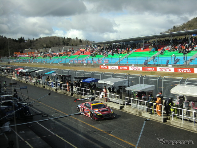 ZENT Audi R8 LMS ultra（開幕戦岡山）。