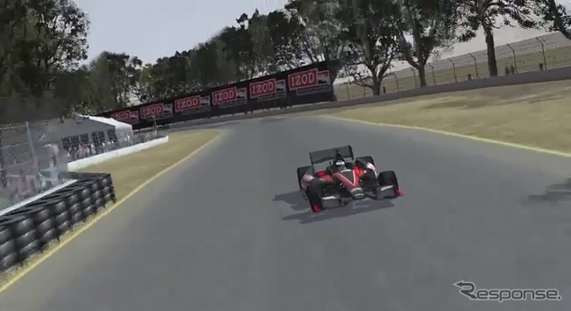 ソノマ・レースウェイのバーチャルラップ（動画キャプチャ）