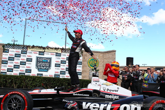 ソノマ戦の優勝はウィル・パワー。写真：IndyCar