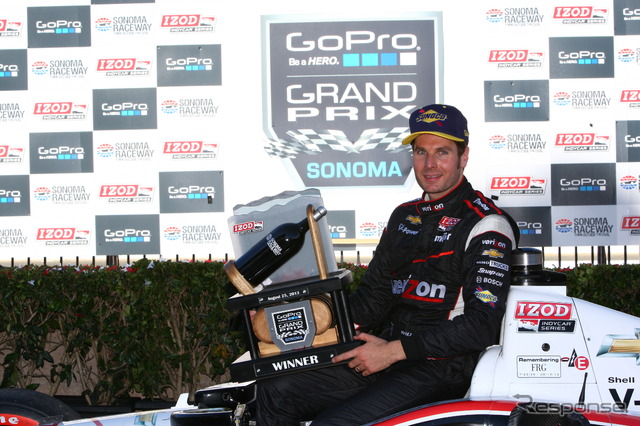 1年4カ月ぶりという久々の優勝が、ちょっと“いわくつき”になってしまったパワー。写真：IndyCar