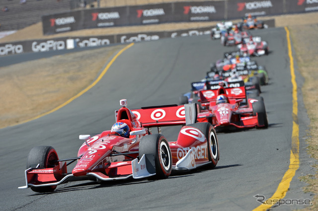 チャンピオンを争うディクソンにとっては手痛いレースとなった。写真：IndyCar