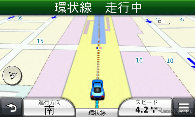 前方に見えるのは地下鉄の駅。出口の場所も表示されている。
