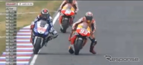 MotoGP第11戦決勝(動画キャプチャ)