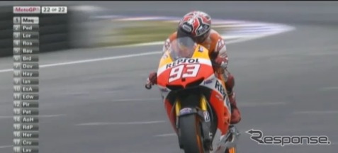 MotoGP第11戦決勝(動画キャプチャ)