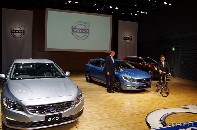 サイクリスト検知機能が搭載された2014年モデルのV60/S60/XC60