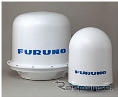 ドップラ気象レーダー2機種のレドームアンテナ外観