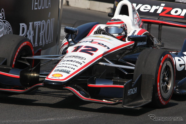パワーは今回、またもやディクソンと“交錯”した(パワーのリザルトは18位)。写真:IndyCar