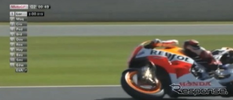 イギリスGPの予選(動画キャプチャ)