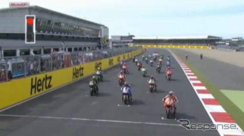MotoGPイギリスGP（動画キャプチャ）