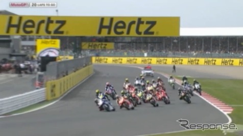 MotoGPイギリスGP(動画キャプチャ)
