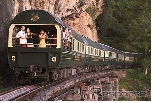 オリエント・エクスプレス・ホテルズの豪華列車「E＆O」。シンガポール～バンコク間で運転されている。