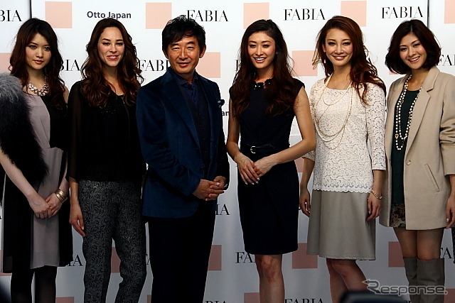 新ブランド「FABIA」の発表イベントに参加した山田優さん・石田純一さん
